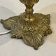 Ostrich egg on bronze stand old cabinet of curiosities lamp