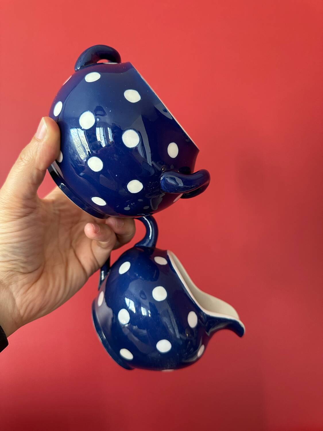 Duo de crémier, pot à lait vintage