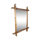 Miroir ancien "cadre bambou" 45 x 57 cm