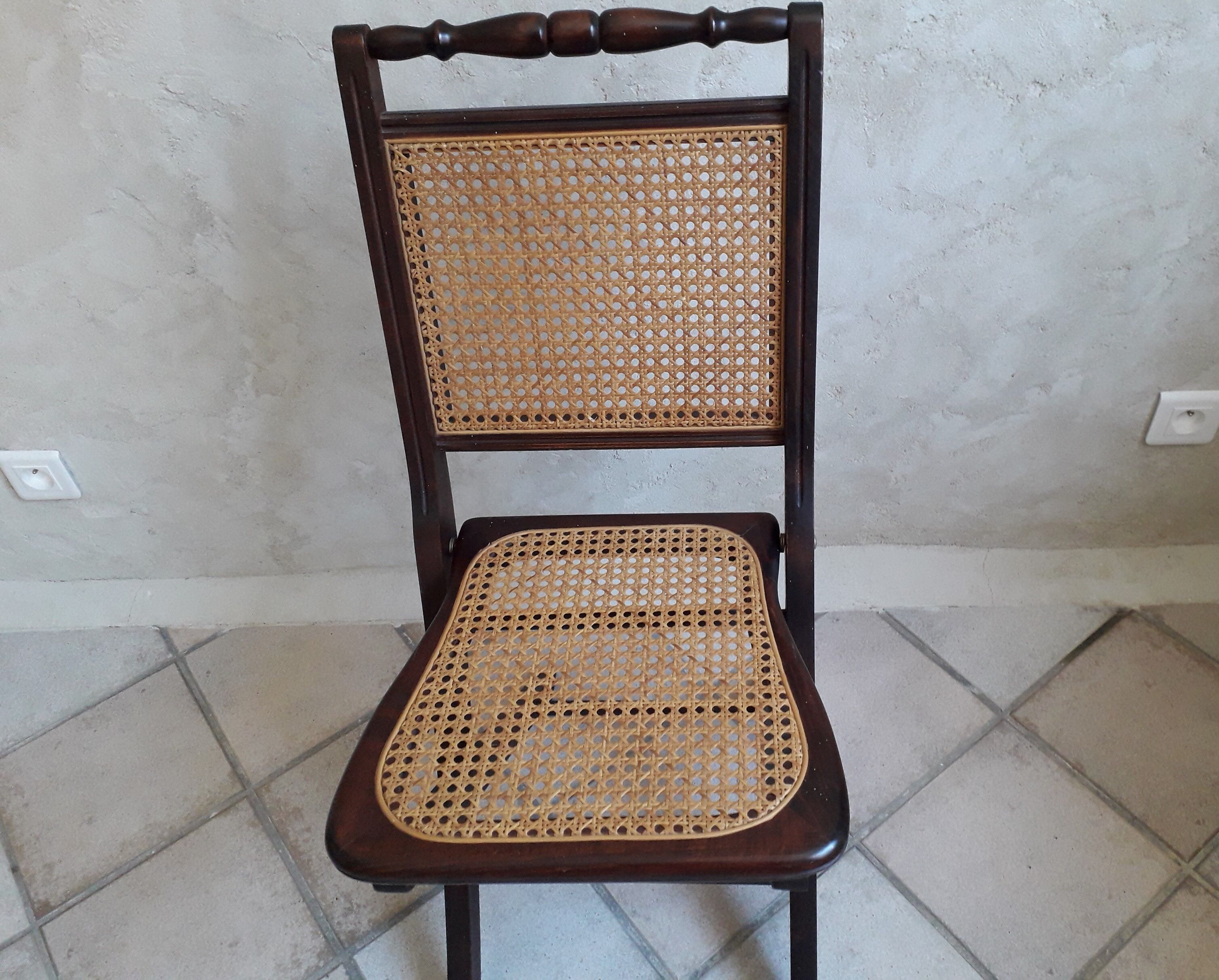 Cannate folding chair