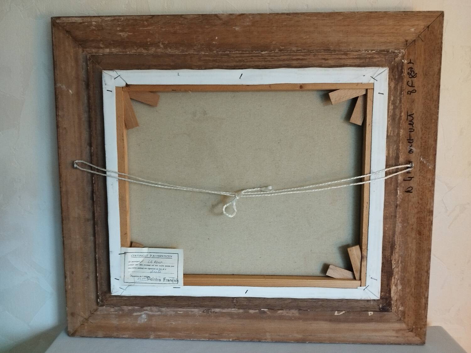 Still life with fruit signed Leroux