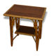 Rattan and bamboo vintage 1960, double trap side table