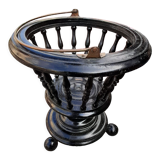 Openwork pot cover copper handle
