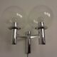 Chromed Glass Wall Lamp from OTT International, 1960s