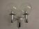Chromed Glass Wall Lamp from OTT International, 1960s