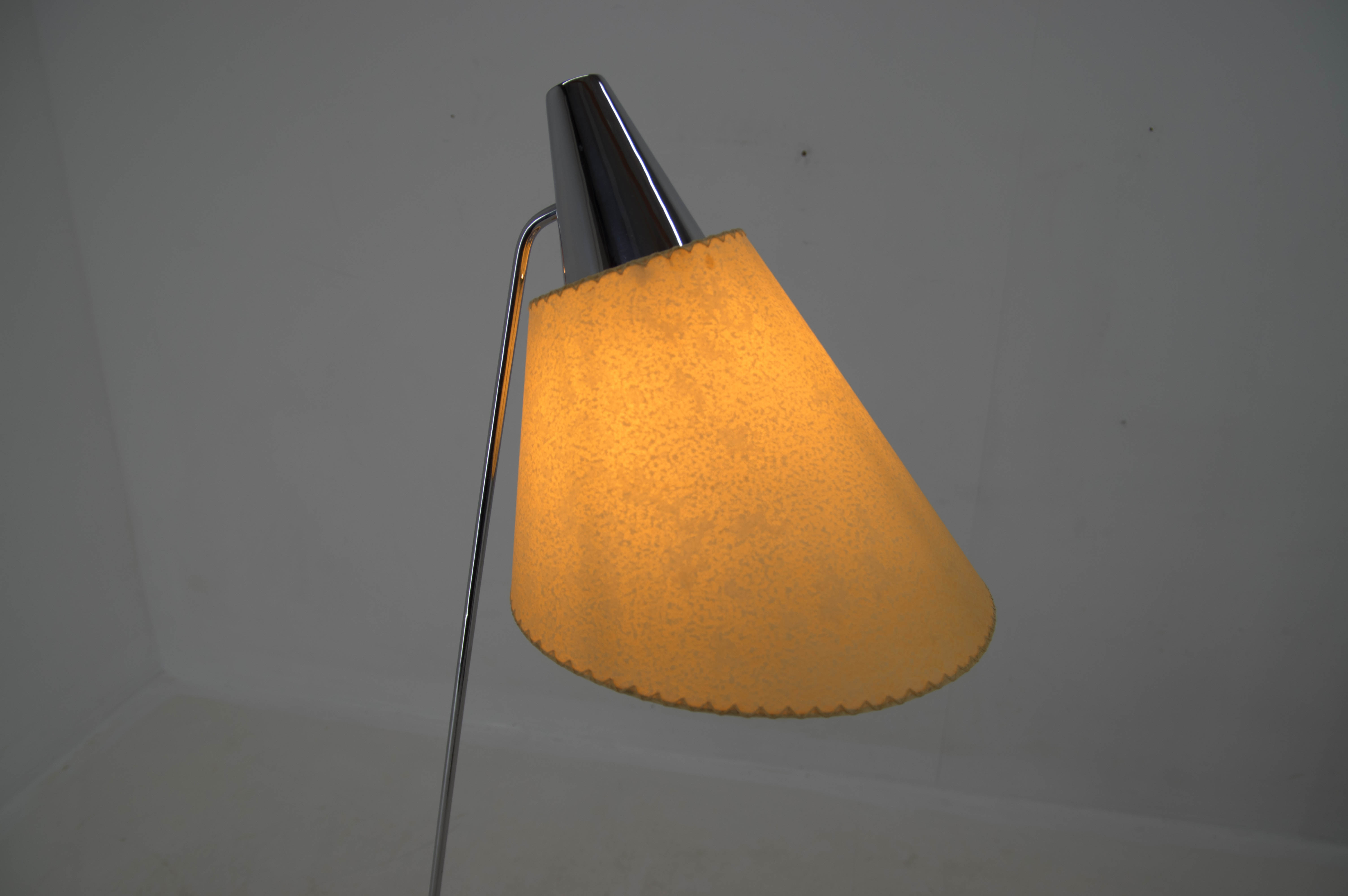 Floor lamp by Hurka for Napako, 1950s, restored
