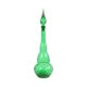 Huge Green Glass Carafe Genie Bottle Empoli Italy 63cm