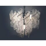 Murano Glass Chandelier "Virgola" Made in Italy Venini Style