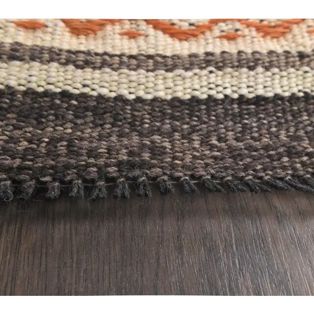 1970s Vintage Turkish Runner Handwoven Wool Flatweave Kilim Rug 84x266