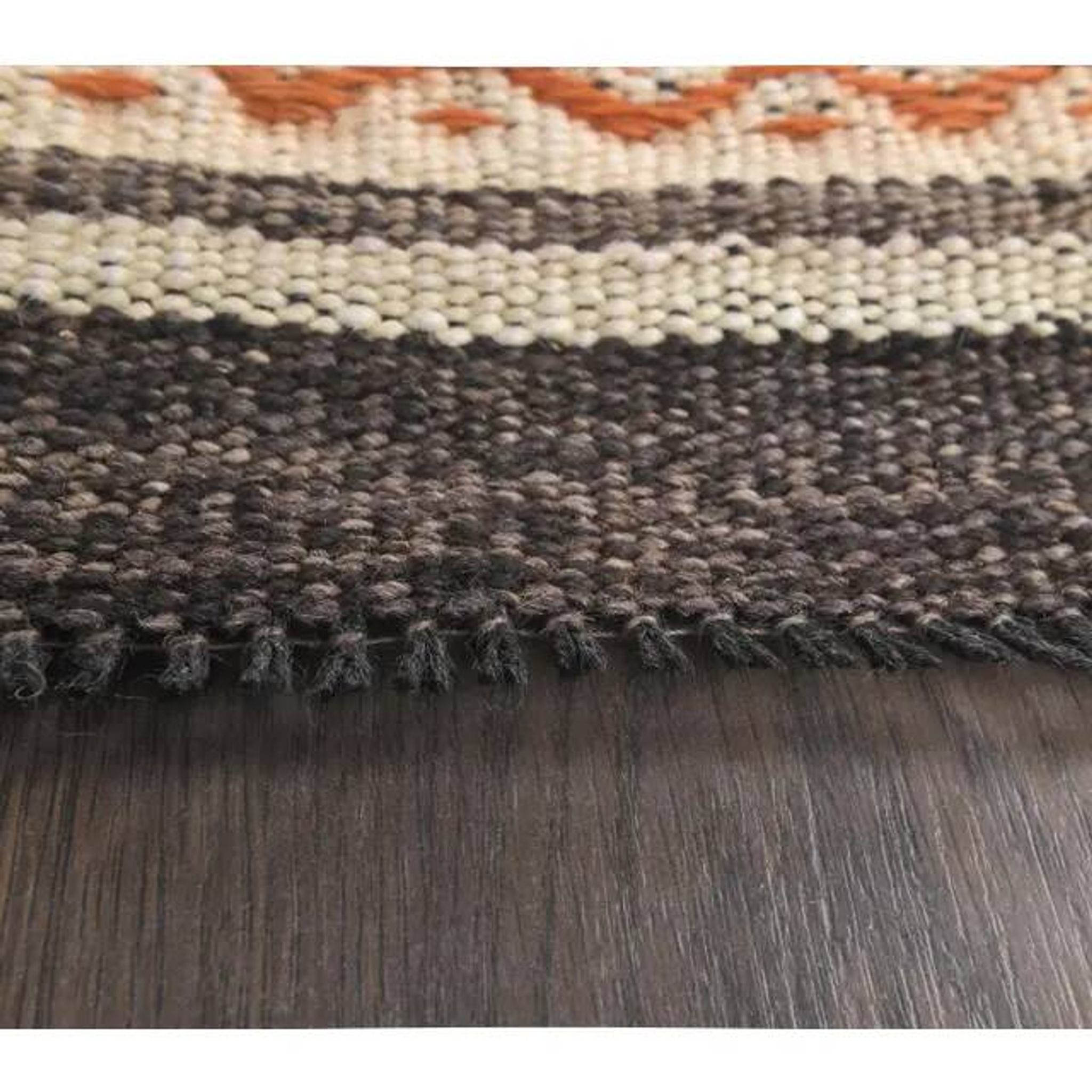 1970s Vintage Turkish Runner Handwoven Wool Flatweave Kilim Rug 84x266