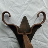 Bronze lily andirons