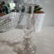 Transparent moulded glass chandelier