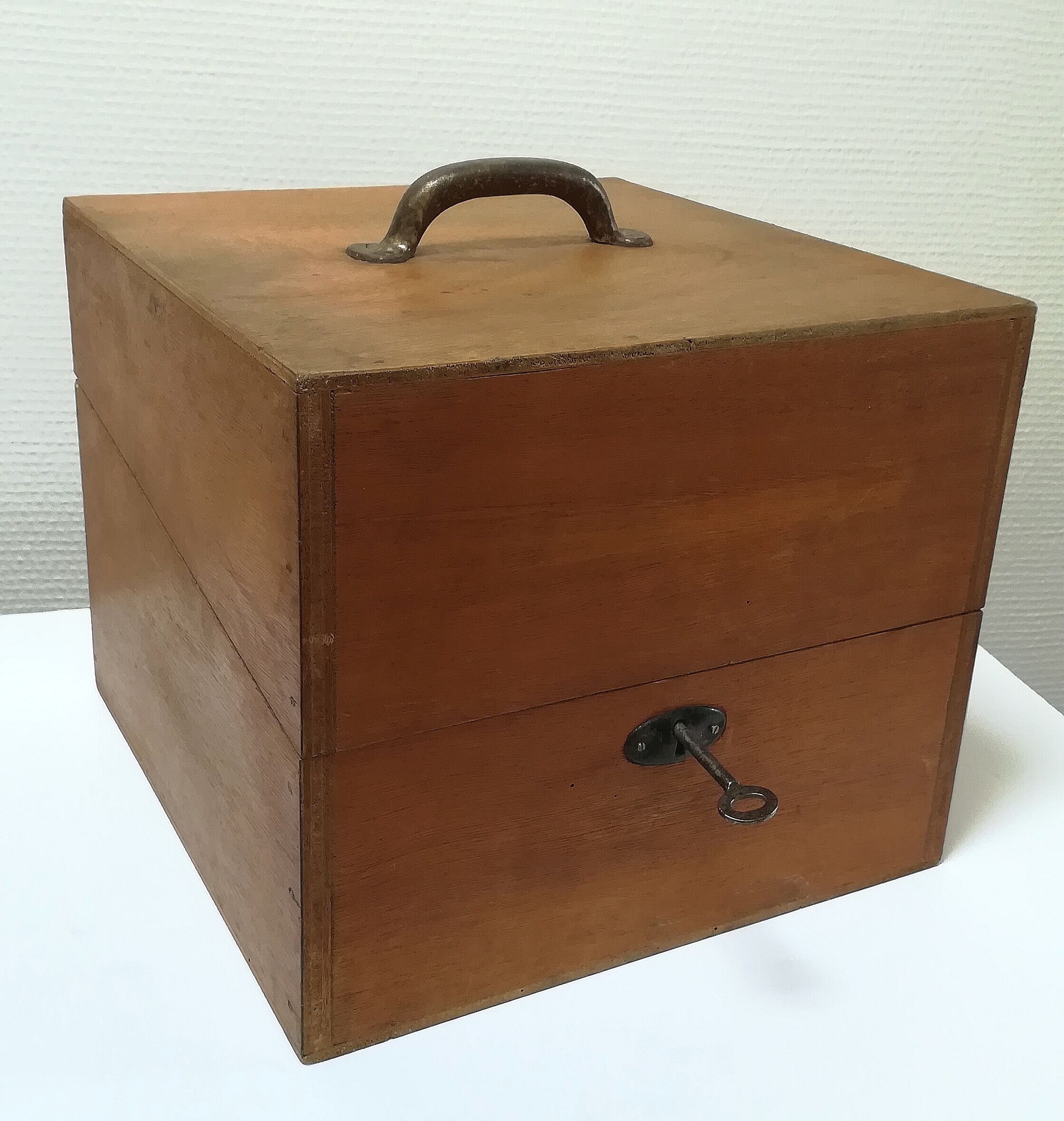 Vintage wooden filing box