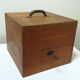 Vintage wooden filing box