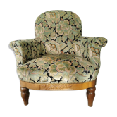 Fauteuil fleuri art deco