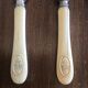 4 ivory handle knives 19 th