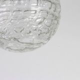1 of 2 Rare Murano Ball Pendant Light by Doria, Germany, 1970s