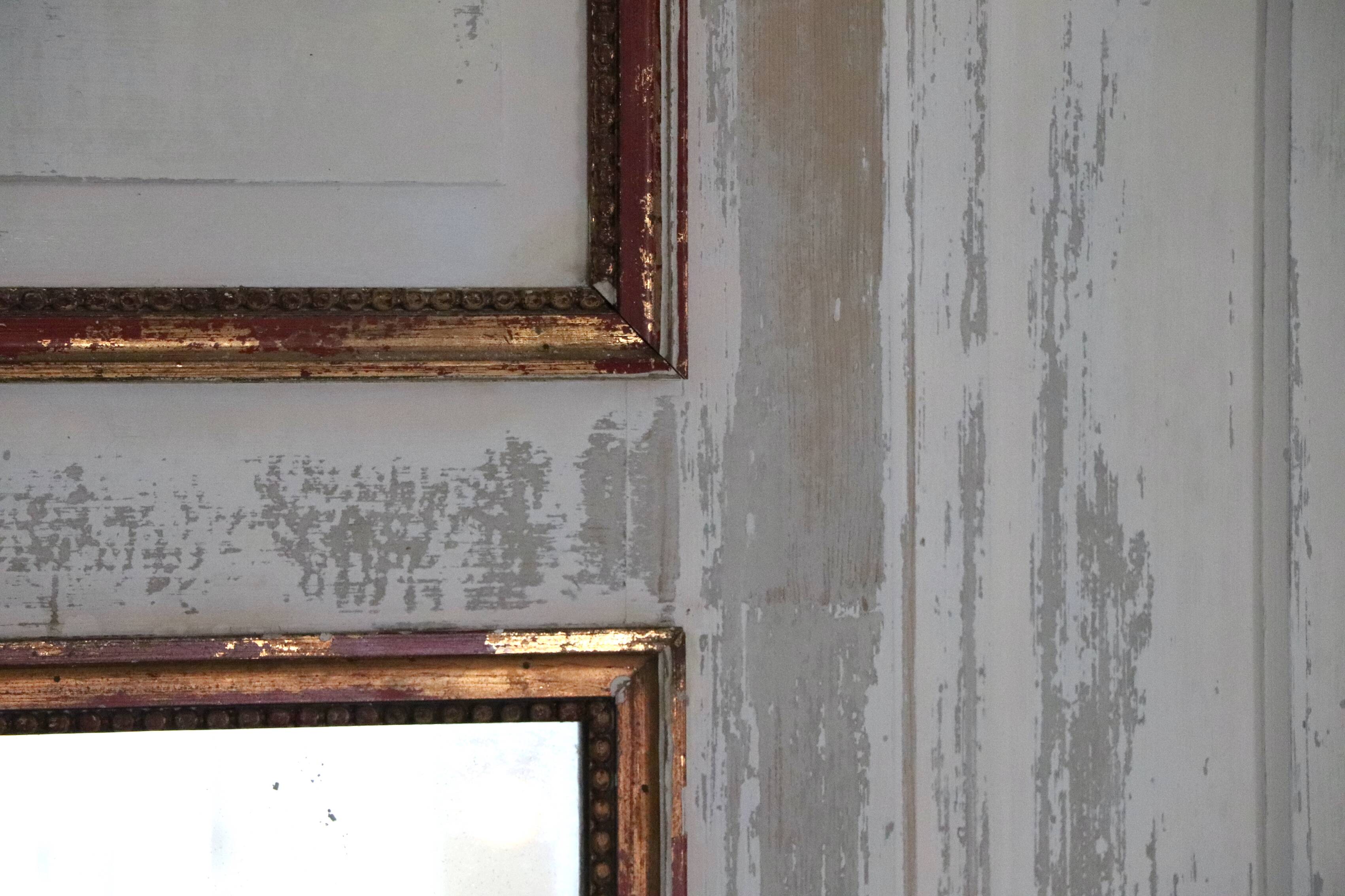 Large 18th-century Directoire trumeau, fireplace mirror