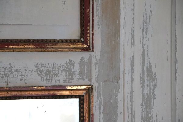 Grand trumeau Directoire XVIII, Miroir de cheminée