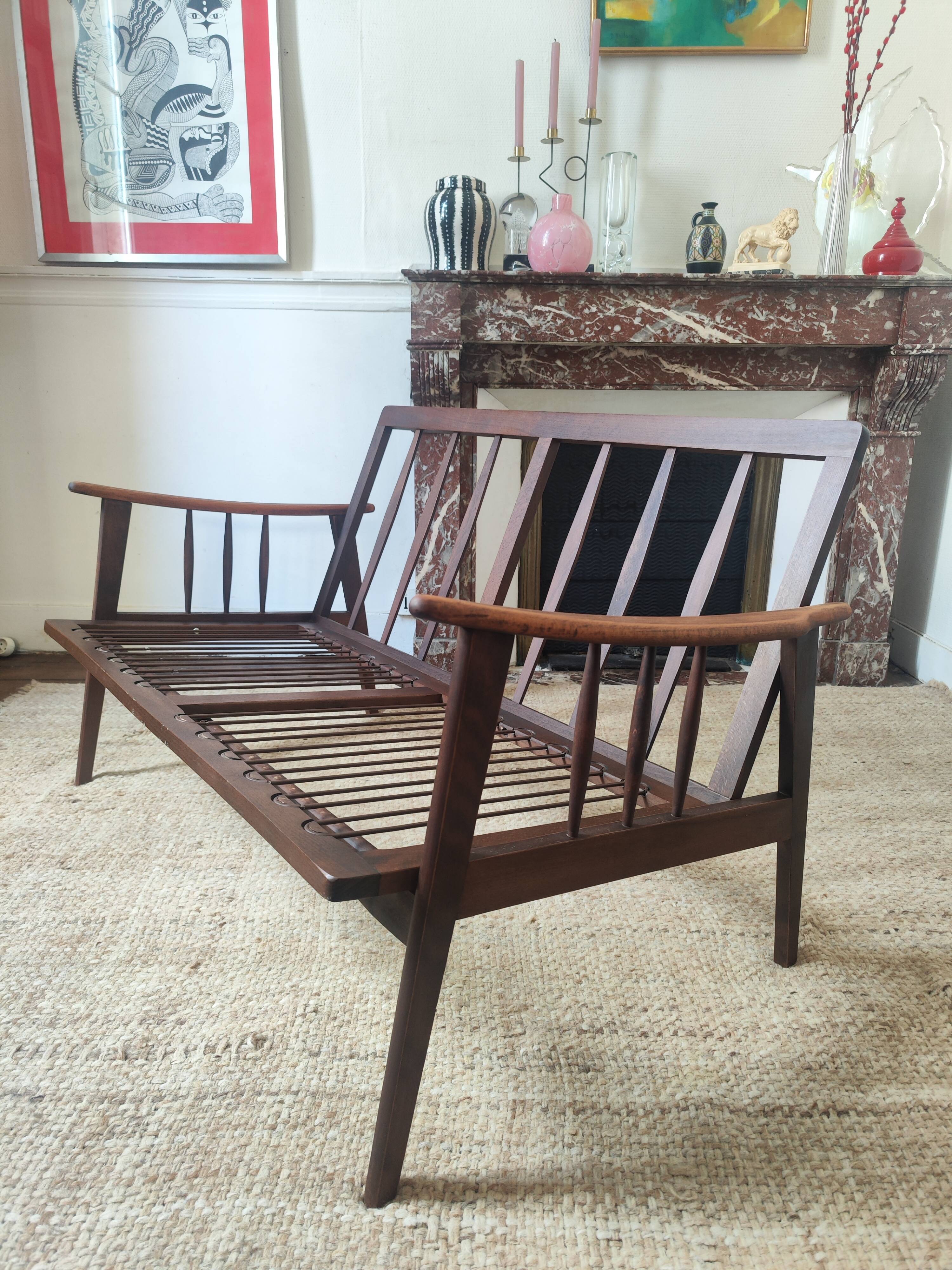 Scandinavian-style bench