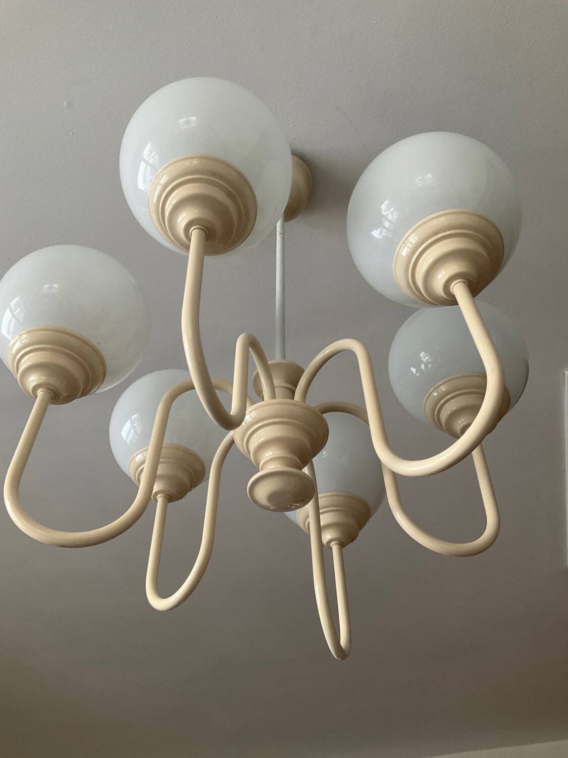 Lustre spoutnik Kaiser Leuchten, années 80