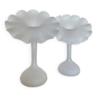 Leonardo vintage glass paste vases (X2)