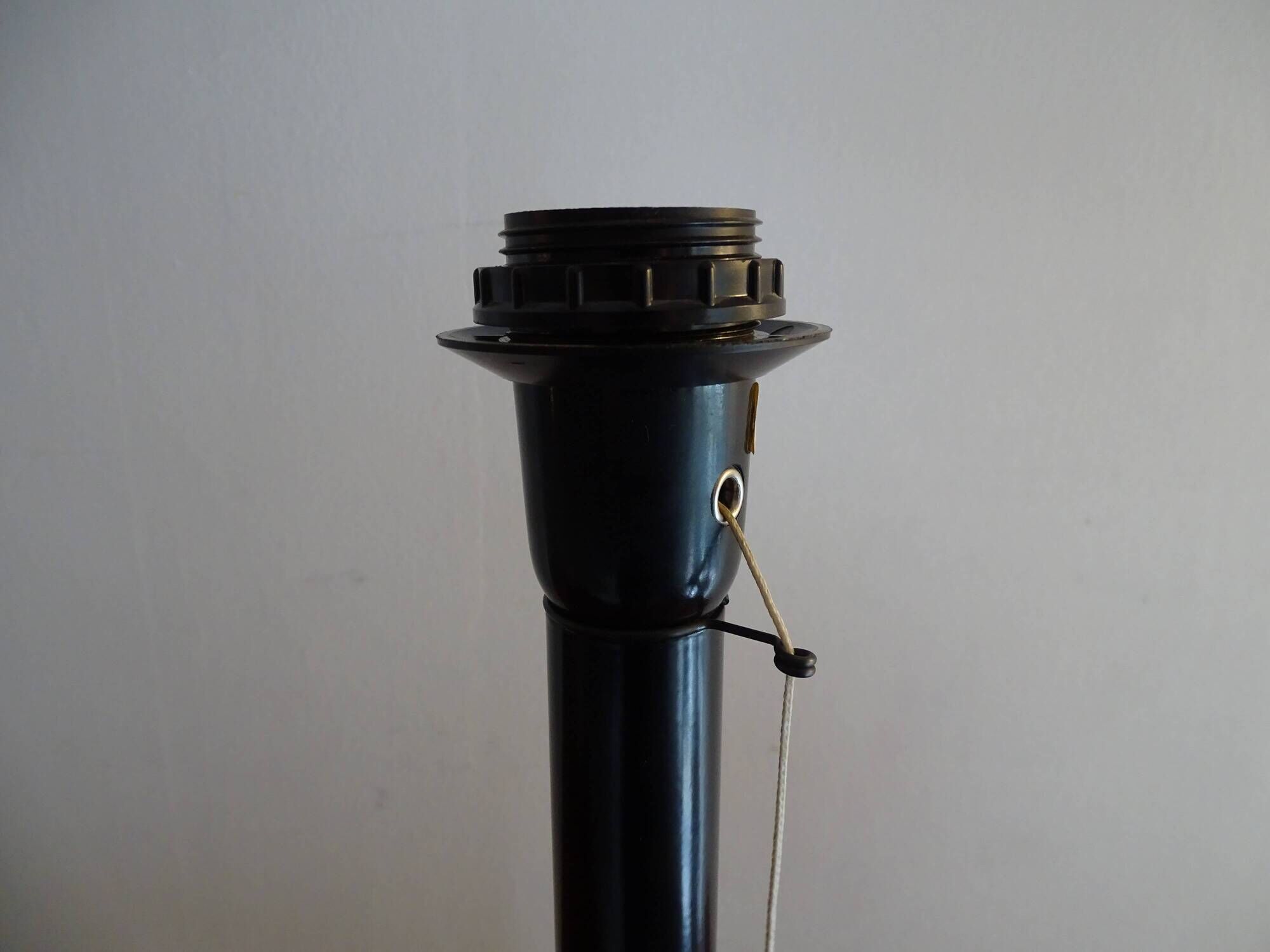 MANADE lamp base Made in France design 1980 metal / black plastic - 43.5 cm