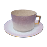 Tea cup with saucer in Earthenware K G Lunéville (Keller Guerin)