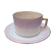 Tea cup with saucer in Earthenware K G Lunéville (Keller Guerin)