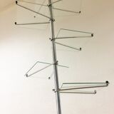 Vintage display shelf in glass and stainless steel