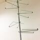 Vintage display shelf in glass and stainless steel