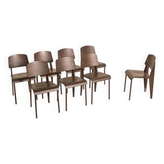 Set of 8 "Standard" chairs by Jean Prouvé for Vitra 00's