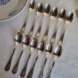 12 Small Silver-Plated Metal Spoons Guildar Silversmith