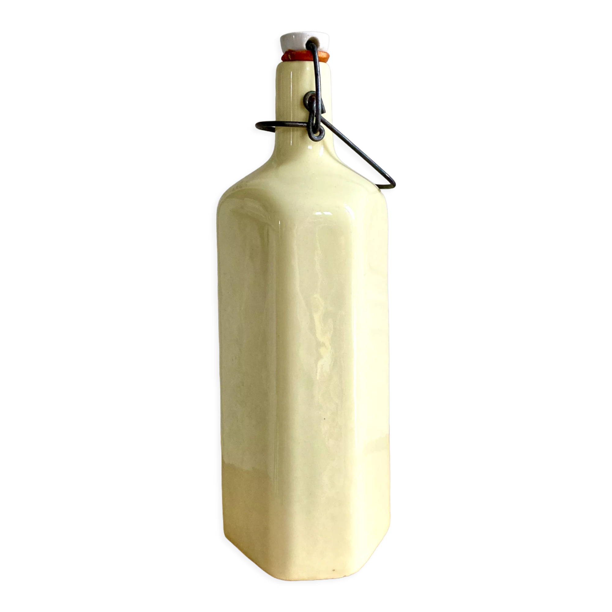 Bottle soliflore glazed stoneware