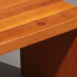 Elegant Italian mid-century beechwood bench (1960s)