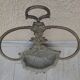 Bronze and brass umbrella stand decorated with a swan