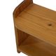 Vintage wooden wall shelve rack in pinewood minimalist design