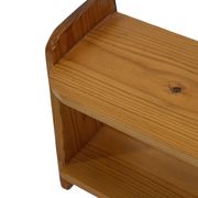 Vintage wooden wall shelve rack in pinewood minimalist design