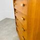 Chest of drawers chiffonnier feet compass 50s blond wood