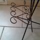 Vintage magazine holder pedestal