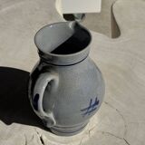 Large blue West Germany pitcher