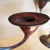 Pair of candlesticks in bronze