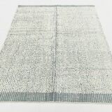 Turkish Gray Beige Contemporary Kilim Rug, 136x204Cm