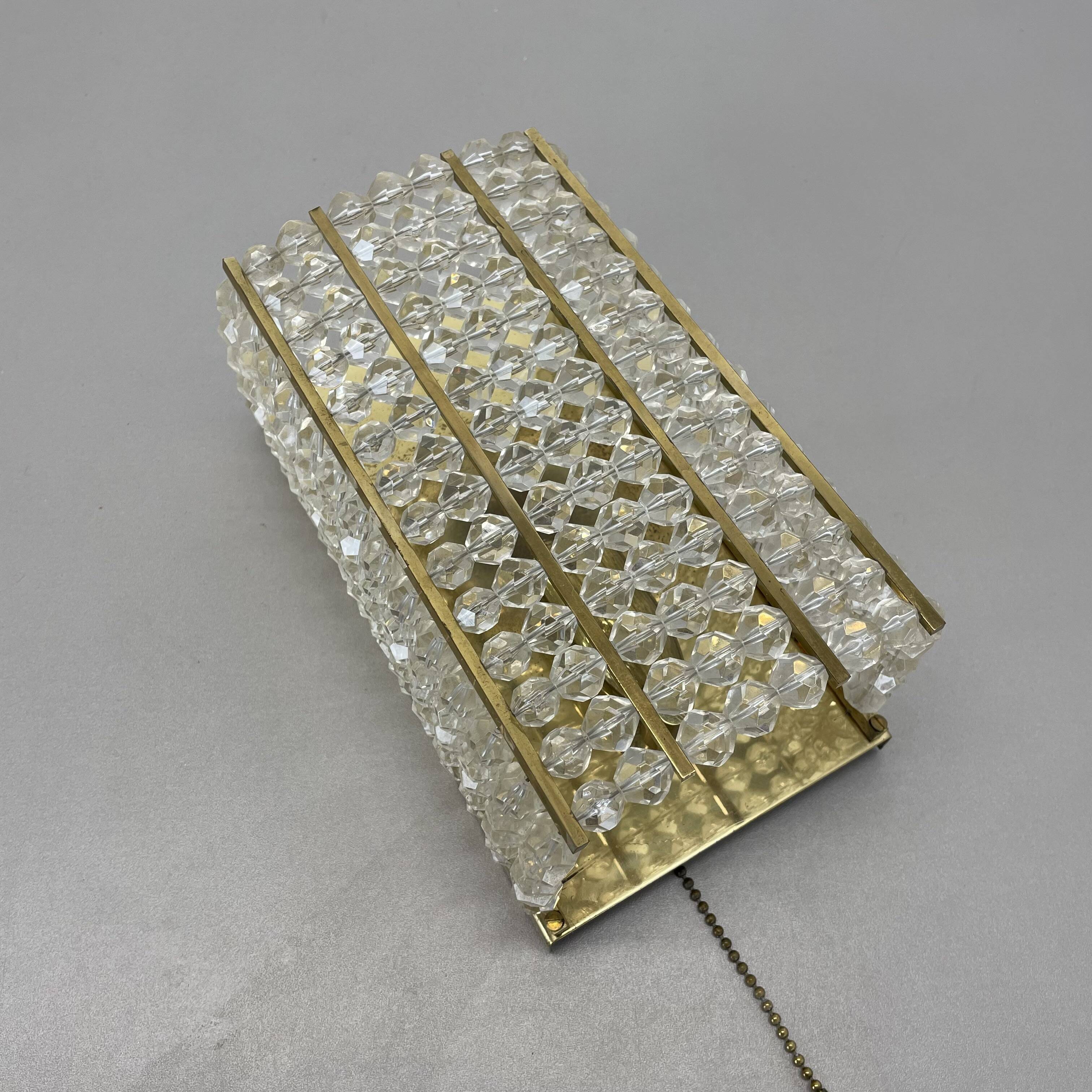 brass and aryl glass wall light sconce by Emil Stejnar, Austria, 1950s