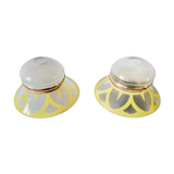 Pair of art deco day shades