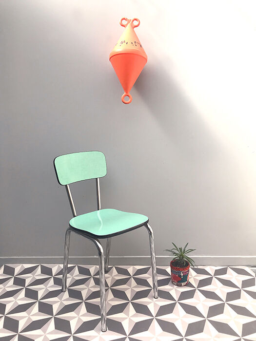 Chair in formica mint