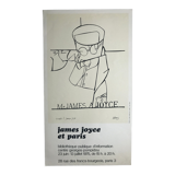 Original poster by Valerio Adami, James Joyce and Paris / BPI, 1975