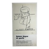 Original poster by Valerio Adami, James Joyce and Paris / BPI, 1975