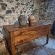 Old oak storage chest or flour bin