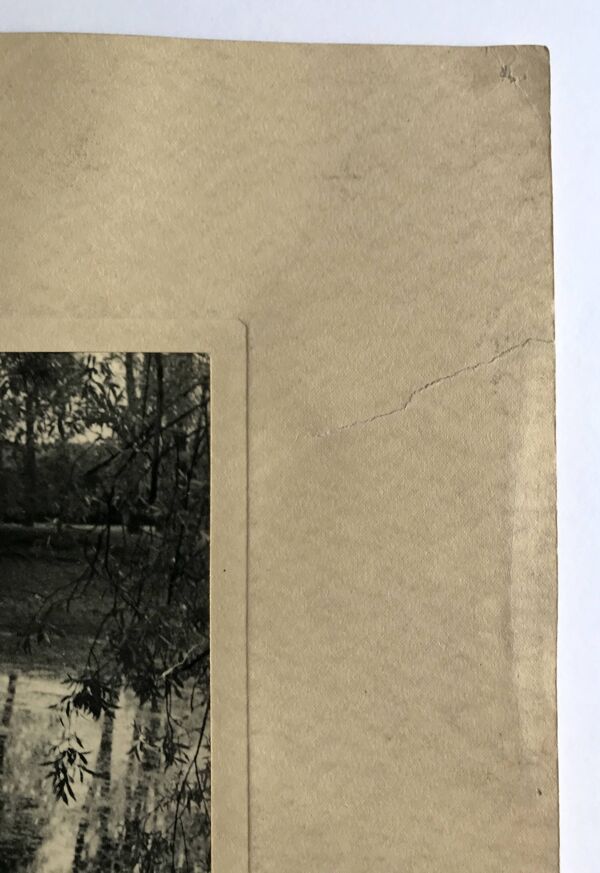 Georges lefebvre, reflets, photographie en n&b, vers 1930. signée à l'encre